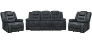 Parker Living Bolton - Misty Storm Manual Reclining Sofa and Two Recliners