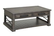 Parker House Sundance - Smokey Grey Cocktail Table with 2 Chairside Tables