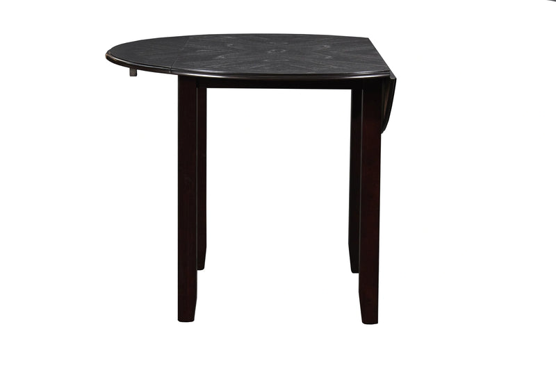 GIA 42" DINING DROP LEAF TABLE W/2 CHAIRS-EBONY