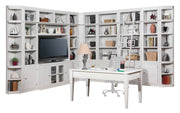 Parker House Boca 13 Piece L Shape Entertainment Wall With Desk