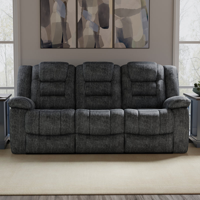 Parker Living Bolton - Misty Storm Manual Reclining Sofa and Loveseat
