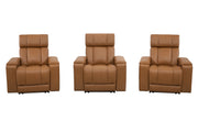 Parker Living Phoenix Zero Gravity Power 3 Seat Home Theater Seating with Immersive Audio P3