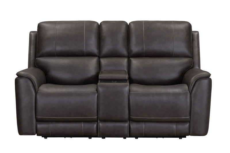 Parker Living Easton - Steamboat Brown Zero Gravity Power Reclining Tilt Console Loveseat P3