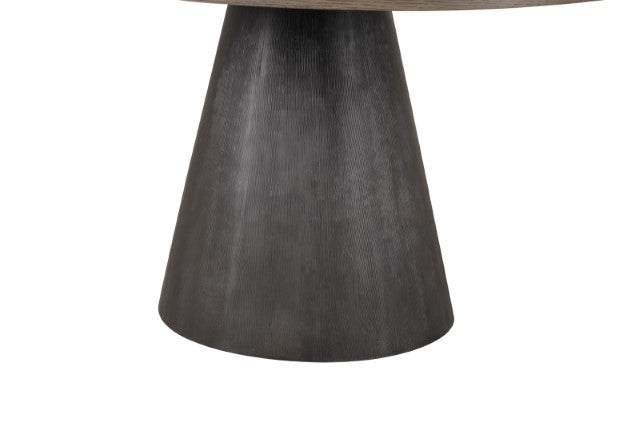 Broager 5 Pc Dining Table Set (White Caster Chairs) Rustic Oak