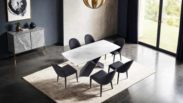 Lenvik 7 Pc Dining Table Set White