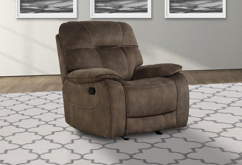 Parker Living Cooper - Shadow Brown Manual Glider Reclining Sofa and Two Recliners