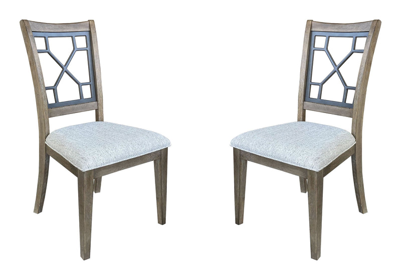 Parker House Sundance Dining - Sandstone Grid Dining Chair Two Pack