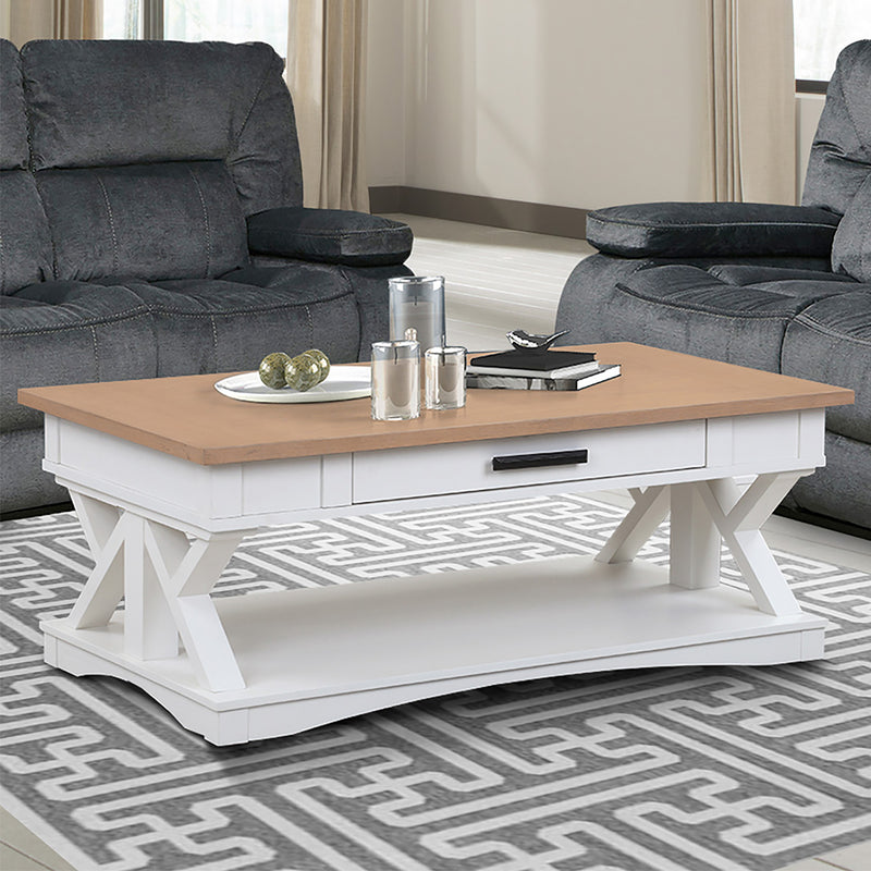 Parker House Americana Modern Cocktail Table with 2 Chairside Tables