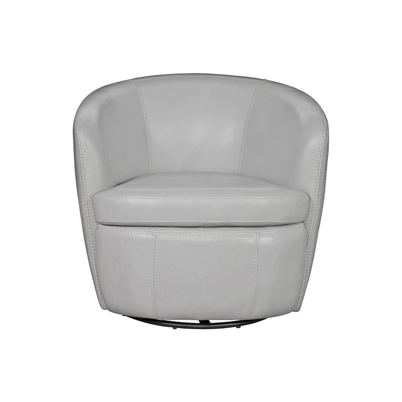 Parker Living Barolo - Steamboat Ice 100% Italian Leather Swivel Club Chair