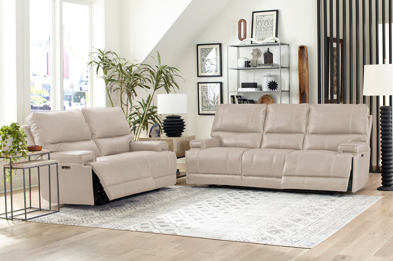 Parker Living Whitman - Verona Linen - Powered By Freemotion Cordless Power Recliner Two Pack
