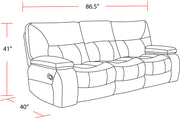 Parker Living Chapman - Kona Manual Reclining Sofa Loveseat and Recliner - MCHA-321-KON