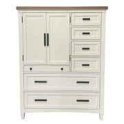 Parker House Americana Modern Bedroom 7 Drawer Door Chest with Workstation