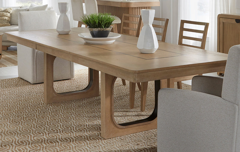 Parker House Escape - Dining 84 In. Rectangular Extendable Table With 8 Chairs and Server