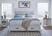 Parker House Americana Modern Bedroom 3 Drawer Nightstand with Charging Station