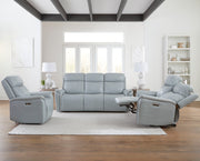 Parker Living Cascade - Seamist Grey Power Reclining Sofa Loveseat and Recliner