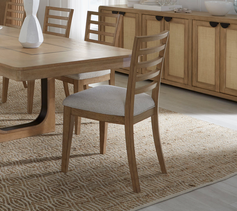 Parker House Escape - Dining 84" Rectangular Table with 8 ladderback chairs
