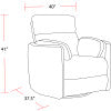 Parker Living Radius - Florence Ivory - Powered By Freemotion Cordless Power Swivel Glider Recliner