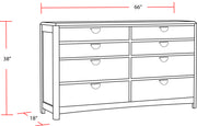 Parker House Escape - Bedroom King Panel Bed with Dresser and Mirror