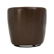 Parker Living Barolo 100% Italian Leather Swivel Club Chair
