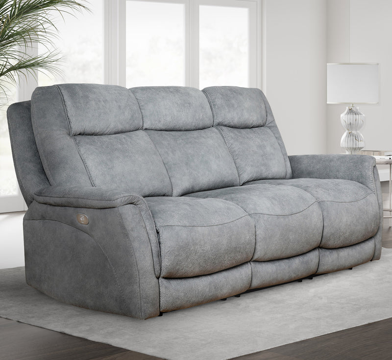 Parker Living Linus - Hudson Grey Power Reclining Sofa and Two Recliners