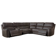 Parker Living Easton - Steamboat Brown 6 Piece Zero Gravity Power Reclining Sectional with Power Adjustable Headrests