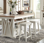 Parker House Americana Modern Dining 72 In. Island Counter-Height Extendable Dining Table