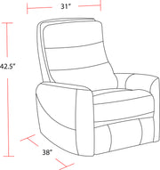Parker Living Hercules-Haze Power Lift Recliner with Articulating Headrest
