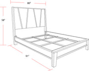 Parker House Pure Modern Bedroom King Panel Bed