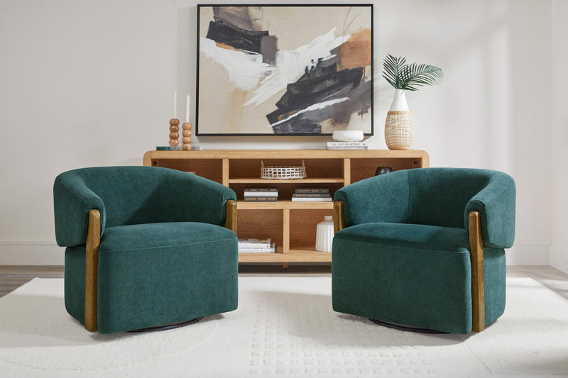 Parker Living Finley Swivel Accent Chair Two Pack
