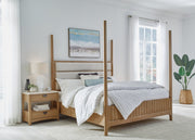 Parker House Escape - Bedroom Queen 5/0 Poster Bed & Nightstand