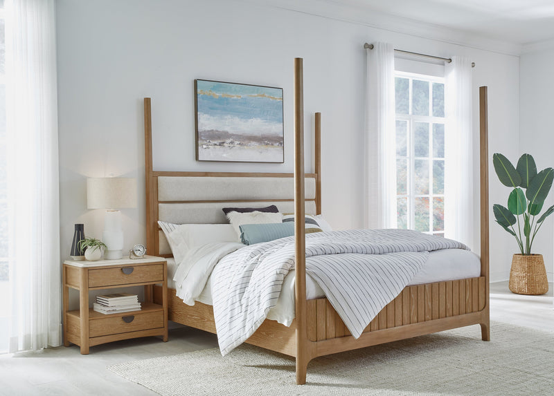 Parker House Escape - Bedroom Queen 5/0 Poster Bed & Nightstand