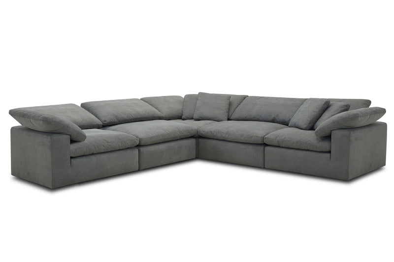 Parker Living Exhale - Mathis Thunder 5 Piece Modular Sectional