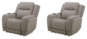 Parker Living Penfield - Frappe Power Zero Gravity Recliner with Heat & Massage Two Pack