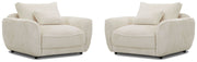 Parker Living Utopia - Mega Ivory Chair and A Half with Lumbar Pillow Two Pack