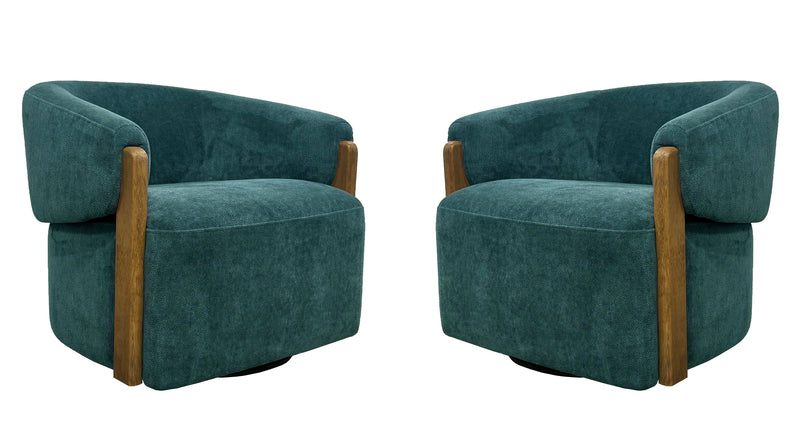 Parker Living Finley Swivel Accent Chair Two Pack