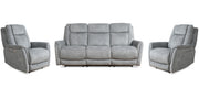 Parker Living Linus - Hudson Grey Power Reclining Sofa and Two Recliners