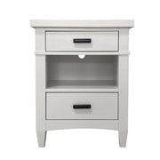 Parker House Americana Modern Bedroom King Shelter Bed 2 Nightstands Dresser with Mirror and Chest