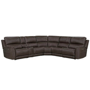 Parker Living Easton - Steamboat Brown 6 Piece Zero Gravity Power Reclining Sectional with Power Adjustable Headrests