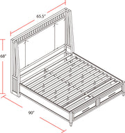 Parker House Americana Modern Bedroom Queen Shelter Bed