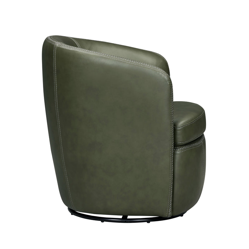 Parker Living Barolo 100% Italian Leather Swivel Club Chair