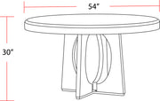 Parker House Escape - Dining 54" Round Table with console & 4 caster chairs