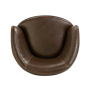 Parker Living Barolo 100% Italian Leather Swivel Club Chair