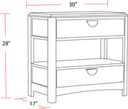 Parker House Escape - Bedroom Queen Panel Bed 2 Nightstands and Dresser with Mirror