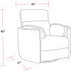 Parker Living Radius - Mega Grey Swivel Power Glider Recliner