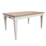 Parker House Americana Modern Dining Rectangular Extendable Dining Table with 6 Upholstered Dining Chairs