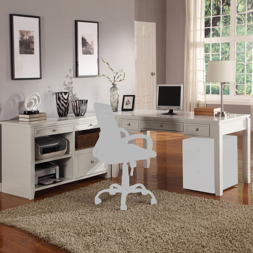 Parker House Boca L Shape Desk with Credenza