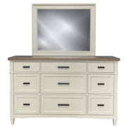 Parker House Americana Modern Bedroom King Platform Bed 2 Nightstands Dresser with Mirror and Chest