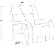 Parker Living Cooper - Shadow Brown Glider Recliner Two Pack