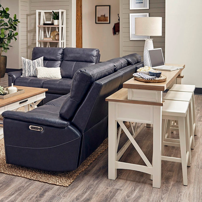 Parker House Americana Modern - Cotton Everywhere Console with 3 Stools