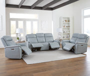Parker Living Cascade - Seamist Grey Power Reclining Sofa Loveseat and Recliner